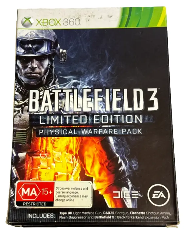 Battlefield 3 Physical Warfare Pack Xbox 360 Pal Steelbook (Preowned) 1