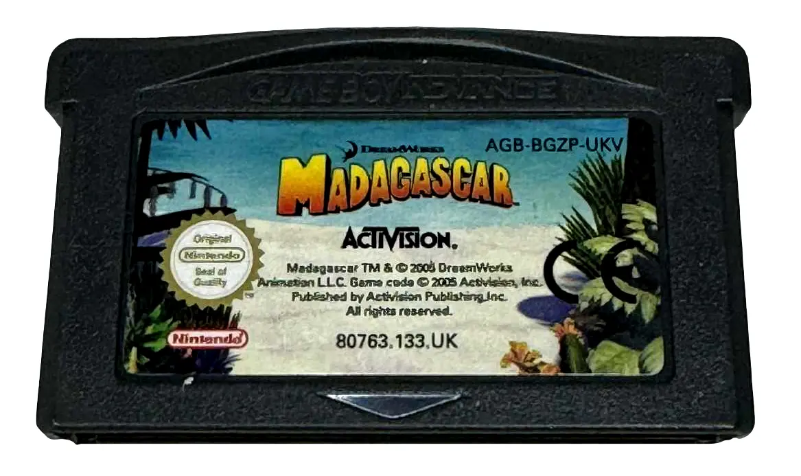 Madagascar Nintendo Gba *Cartridge Only* (Preowned) 1