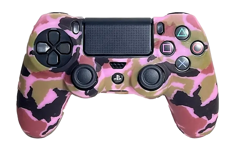 Silicone Cover For Ps4 Controller Case Skin  Pale Pink Camo 1
