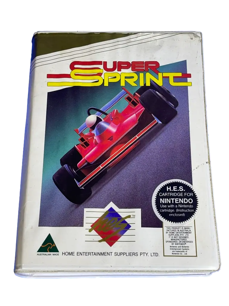 Super Sprint Nintendo Hes Nes Boxed Pal *Complete* Piggy Back (Preowned) 1