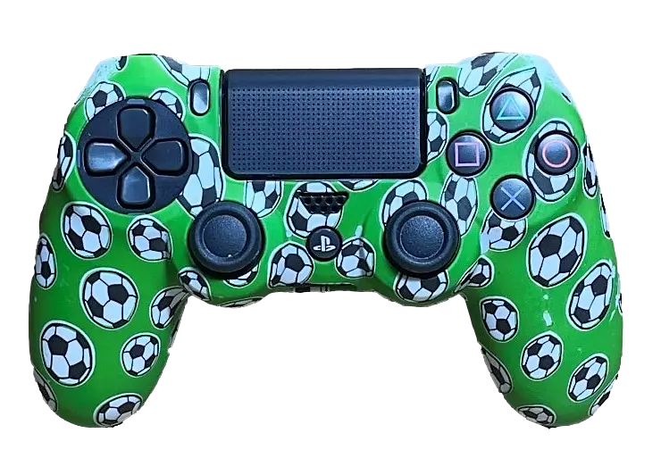 Silicone Cover For Ps4 Controller Case Skin  Green Soccer Balls Football 1