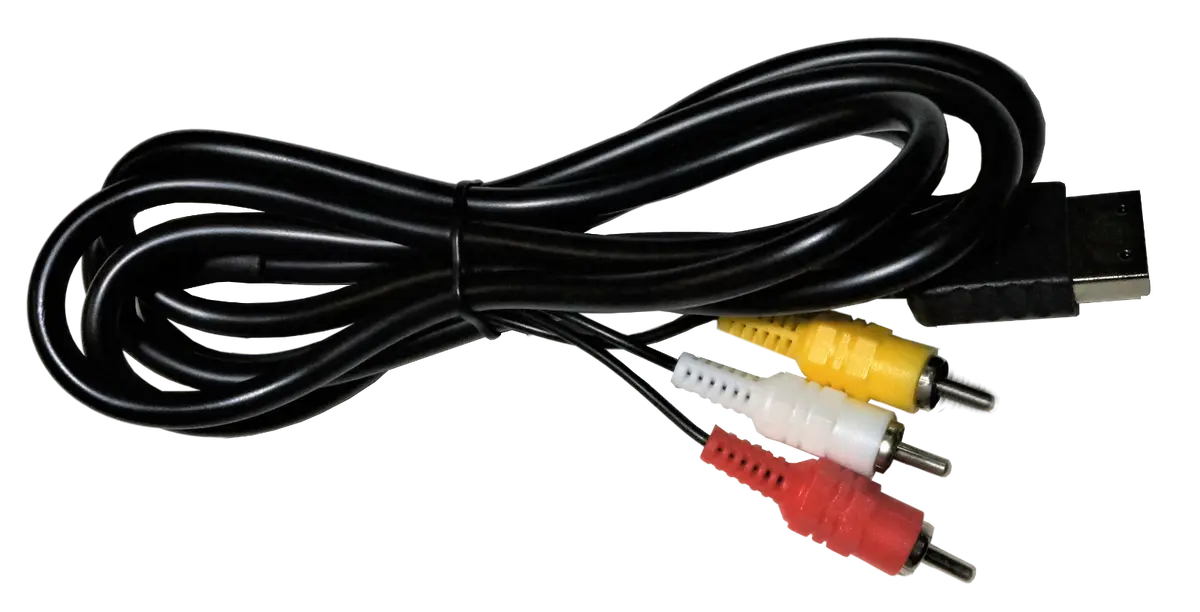 Sega Dreamcast Av Cables Rca  Tv Replacement New Aftermarket 1