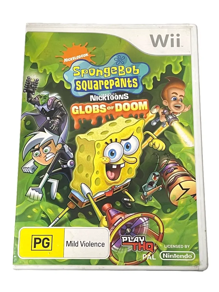 Spongebob Squarepants Globs Of Doom Nintendo Wii Pal *No Manual* (Preowned) 2
