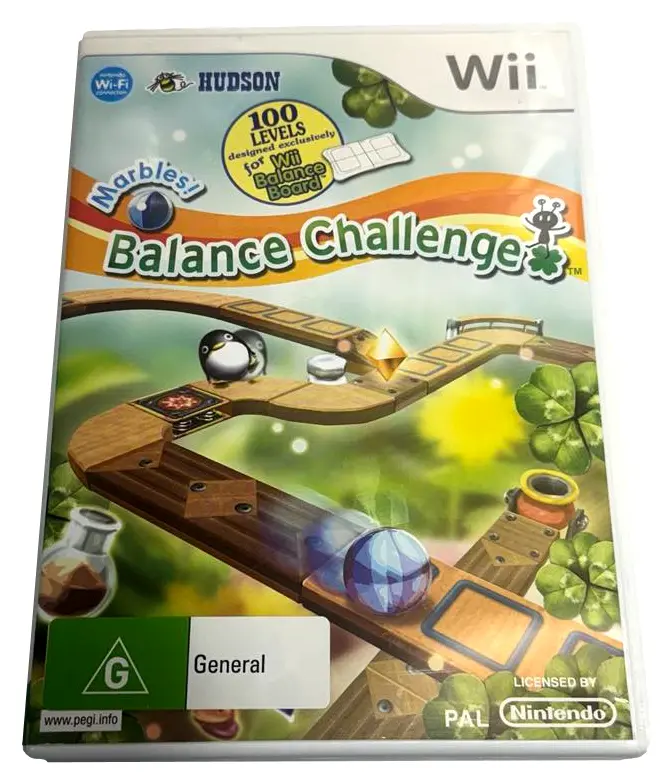 Marble's Balance Challenge Nintendo Wii Pal *Complete* (Preowned) 1
