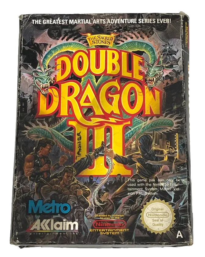 Double Dragon Iii The Sacred Stone Nintendo Nes Boxed Pal *No Manual* (Preowned) 1