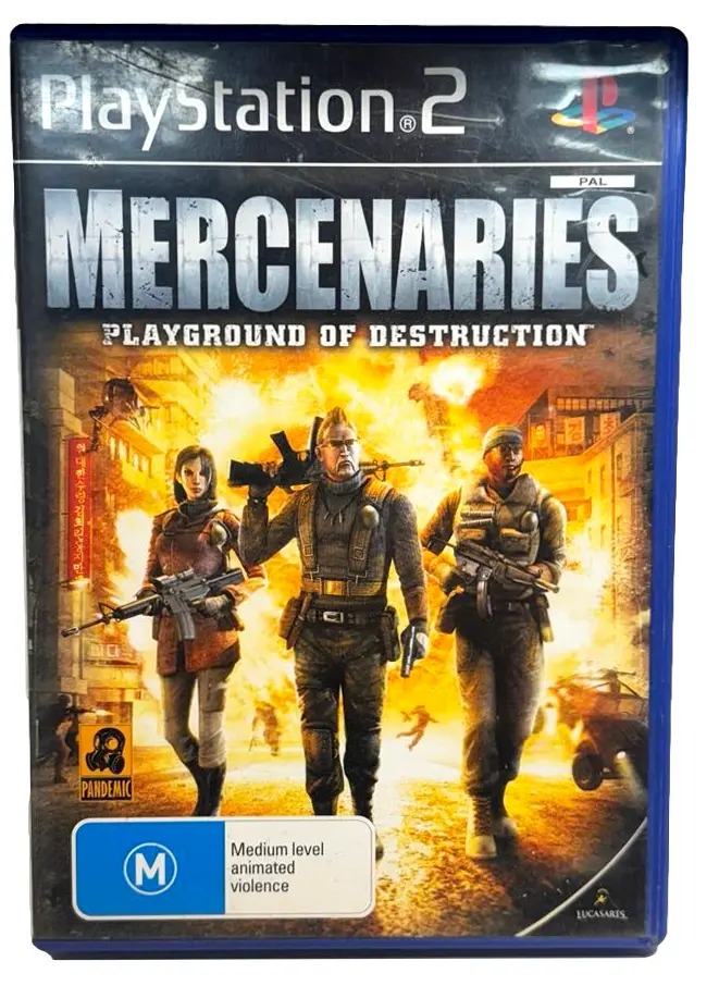 Mercenaries  Playground Of Destruction Ps2 Pal *Complete* (Preowned) 1