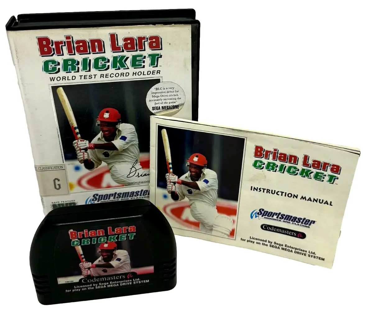 Brian Lara Cricket Sega Mega Drive *Complete* (Preowned) 1