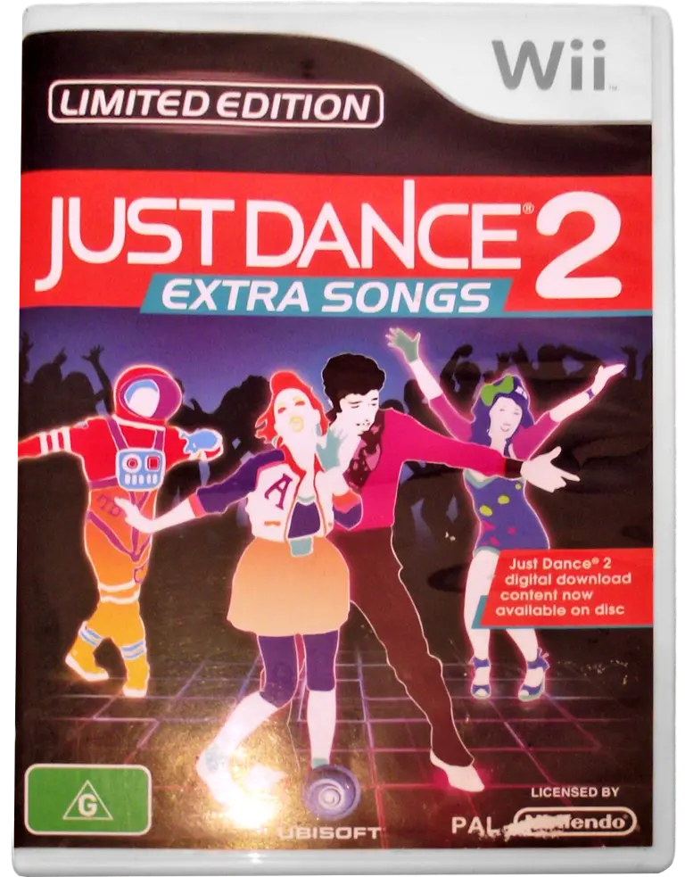 Just Dance 2 Extra Songs Nintendo Wii Pal *No Manual* (Pre-Owned) 1