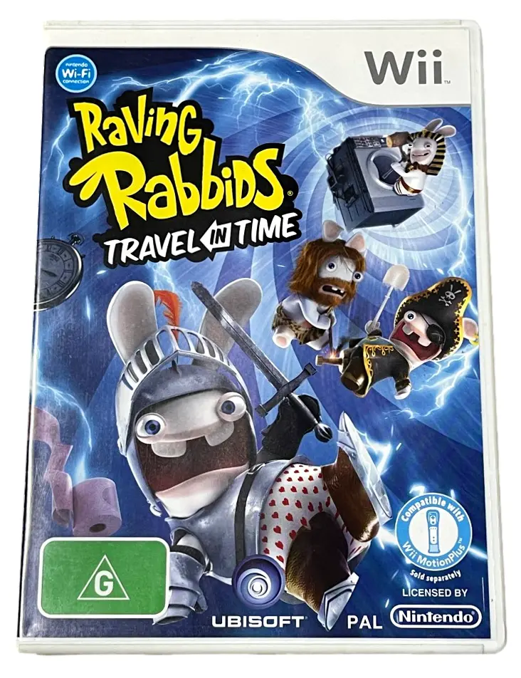 Raving Rabbids Travel In Time Nintendo Wii Pal *Complete*  (Preowned) 1