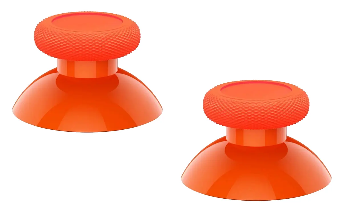 Pair Of Analog Thumbstick Caps Xbox One/Series Controller Mushroom Orange 1