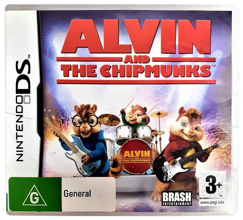 Alvin And The Chipmunks Ds 2Ds 3Ds Game *Complete* Slight Water Damaged Cover (Pre-Owned) 1