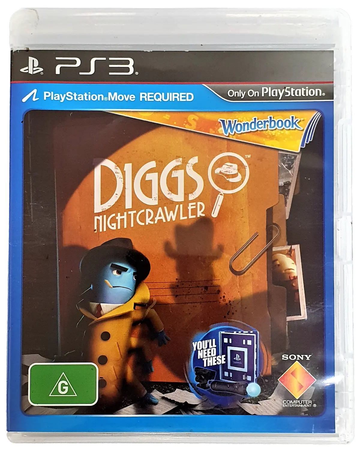 Wonderbook Diggs Nightcrawler Sony Ps3 Playstation 3 (Pre-Owned) 1