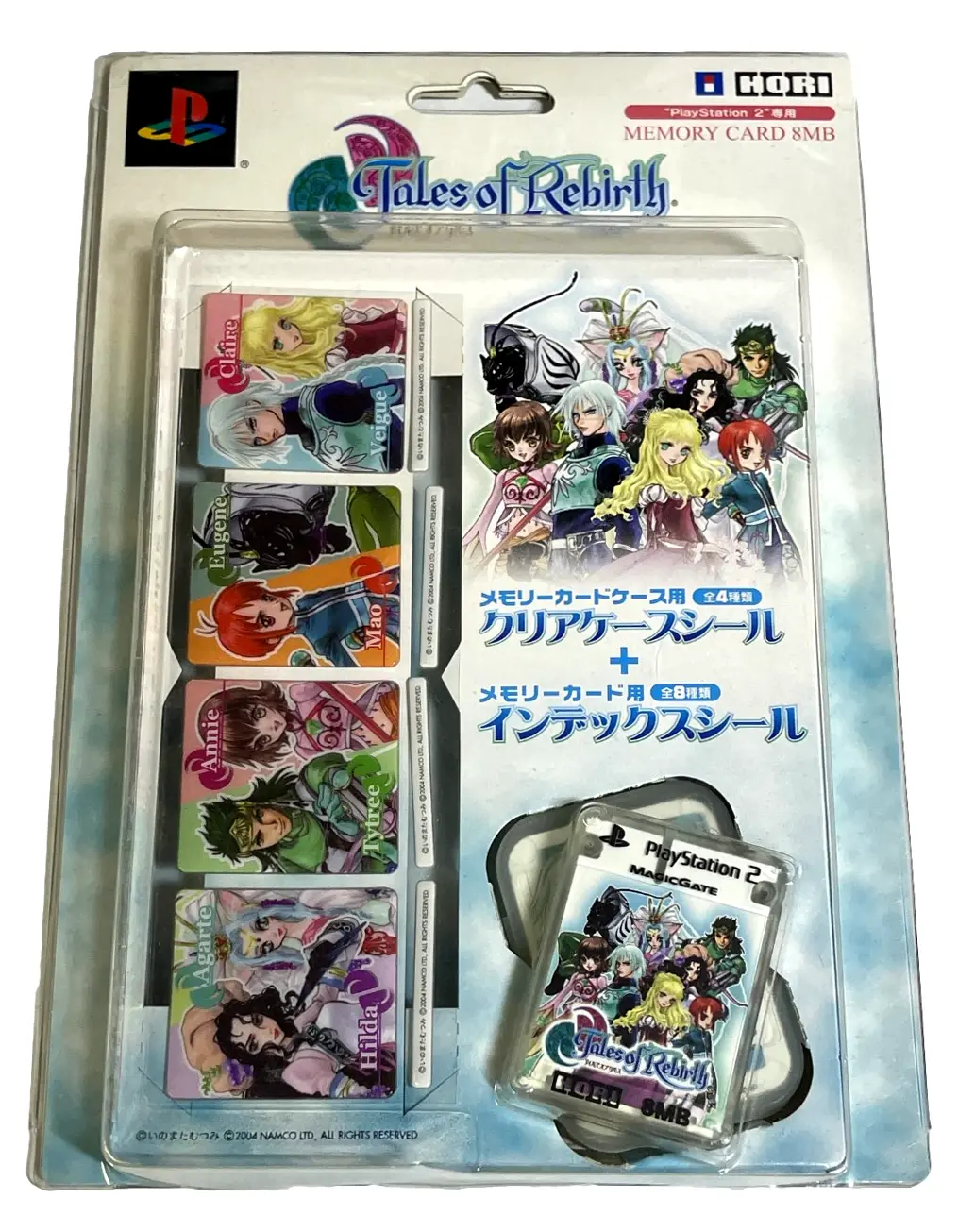 Tales Of Rebirth Hori Magic Gate Ps2 Memory Card Playstation 2 In Packaging 1