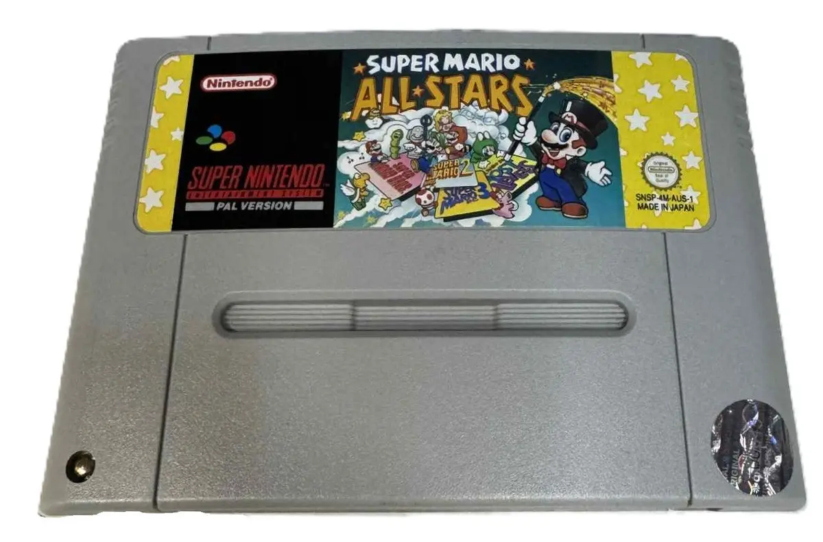 Super Mario All-Stars Super Nintendo Snes Pal *New Save Battery* #5 (Preowned) 1