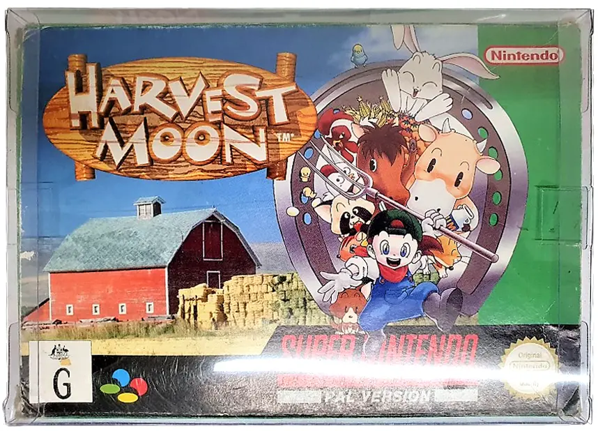 Harvet Moon Super Nintendo Snes Boxed *No Manual* Pal (Preowned) 1