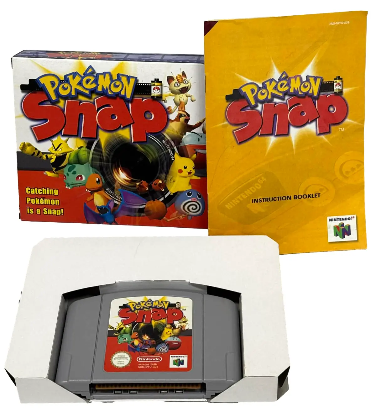 Pokemon Snap Nintendo 64 N64 Boxed Pal *Complete With Sticker Sheet* (Preowned) 1