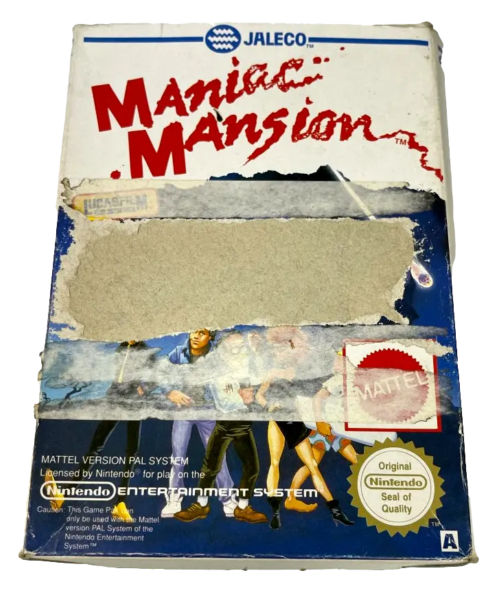 Maniac Mansion Nintendo Nes Boxed Pal *No Manual* (Preowned) 1