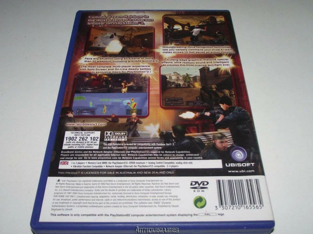 Tom Clancy's Rainbow Six 3 Ps2 Pal *Complete* (Pre-Owned) 2