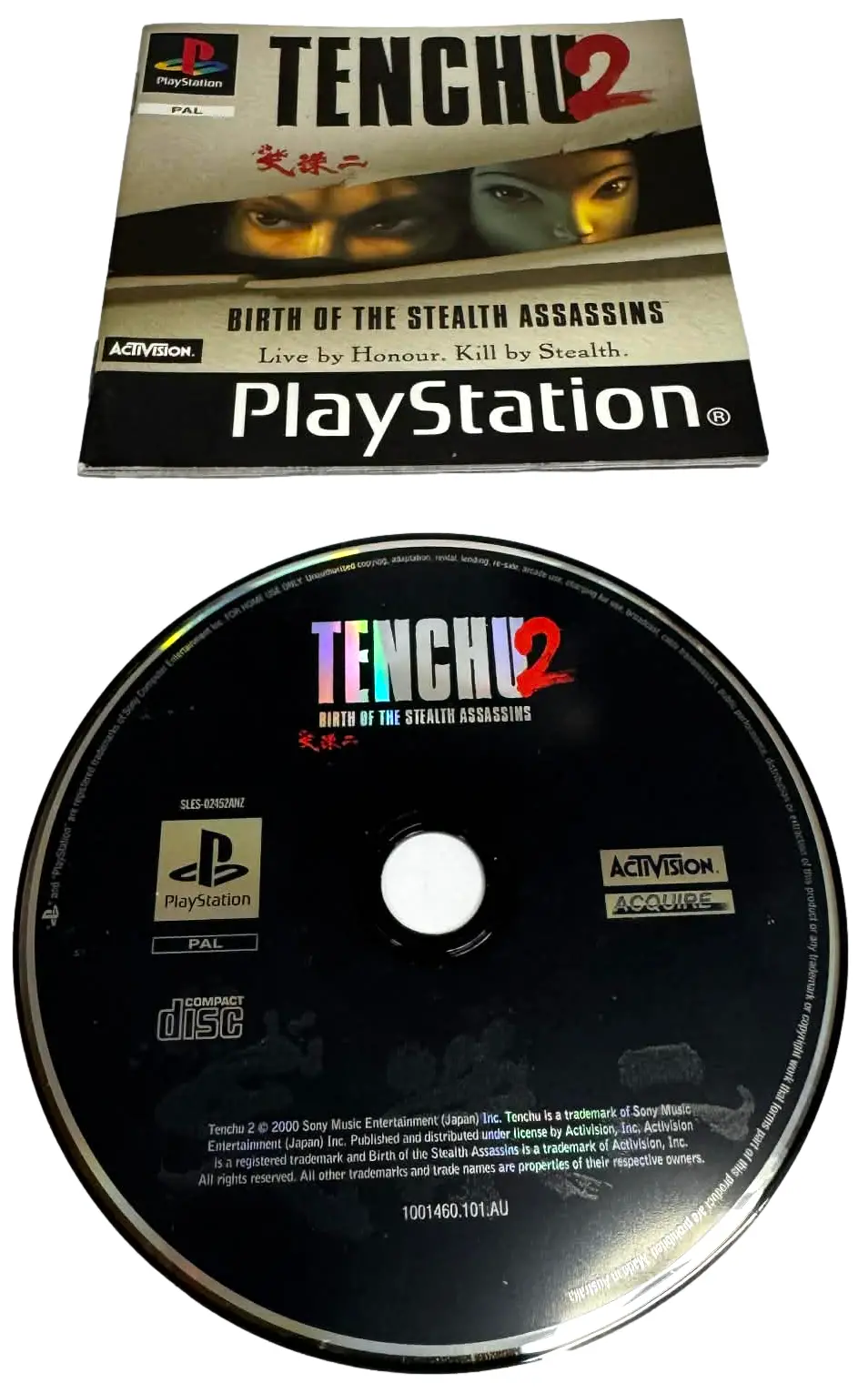 Tenchu 2 Ps1 Ps2 Ps3 Pal *Disk And Manual Only* (Preowned) 1