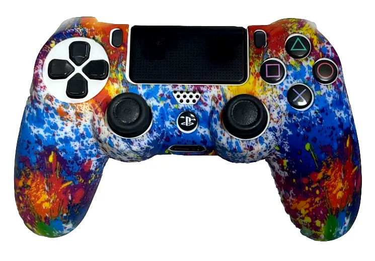 Silicone Cover For Ps4 Controller Case Skin - Paint Splatter 1