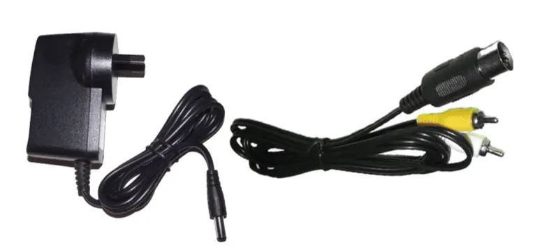 Sega Mega Drive 1 Power Supply And Av Cables Replacement New Aftermarket 1