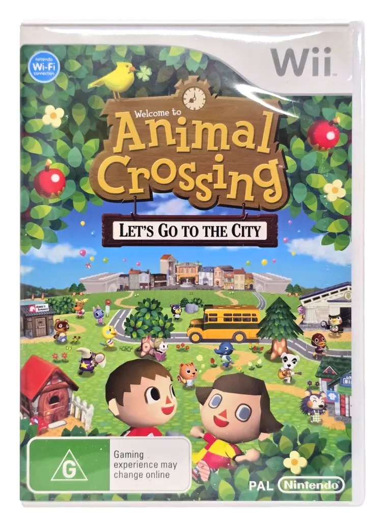 Animal Crossing Let's Go To The City Nintendo Wii Pal *Complete* (Preowned) 1