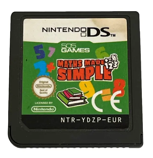 Math Made Simple Nintendo Ds 2Ds 3Ds Game *Cartridge Only* (Preowned) 1