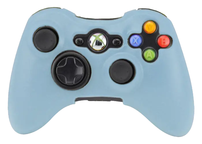 Silicone Cover For Xbox 360 Controller Skin Case Light Blue 1