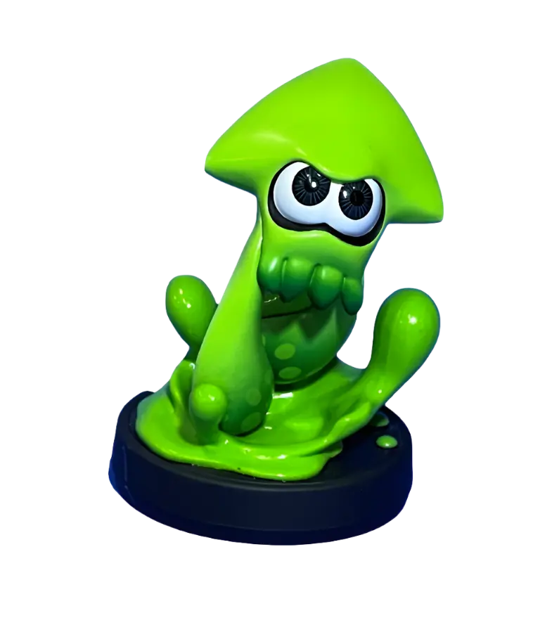 Splatoon Collection Green Inkling Squid (2015) Nintendo Amiibo Loose (Preowned) 1