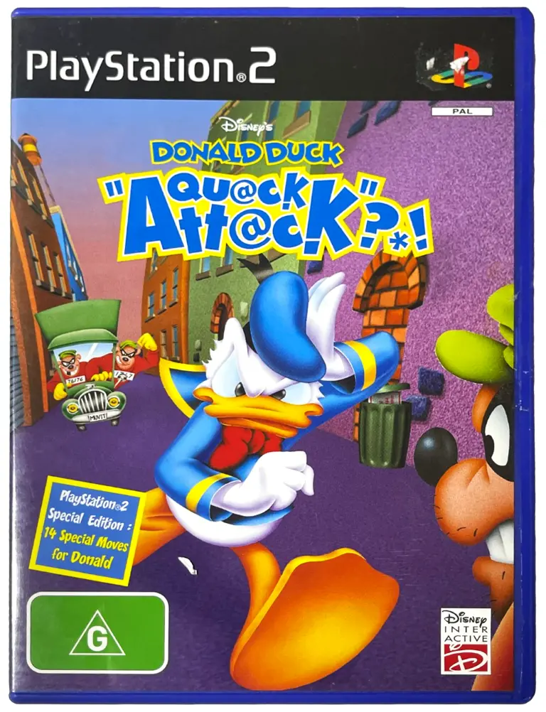Disney's Donal Duck Quack Attack Ps2 Pal *No Manual* (Preowned) 1