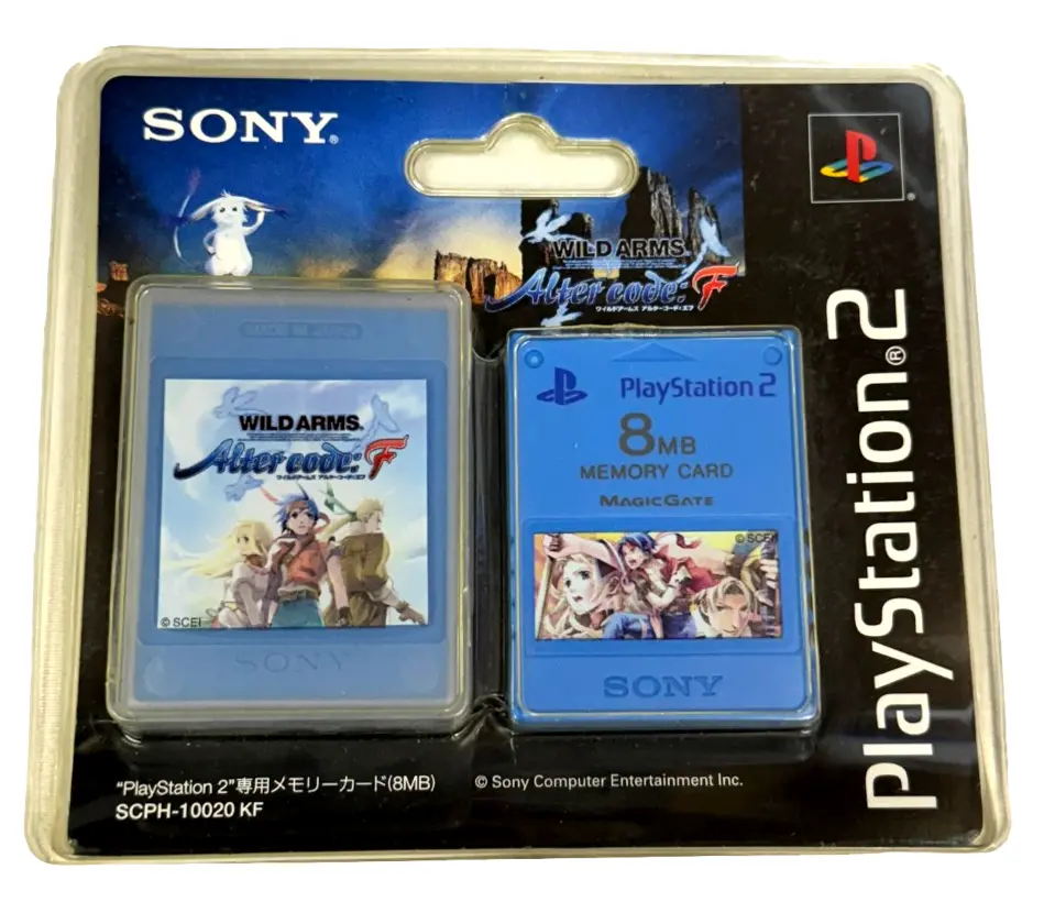 Wild Arms Sony Magic Gate Ps2 Memory Card Playstation 2 *Brand New* 1