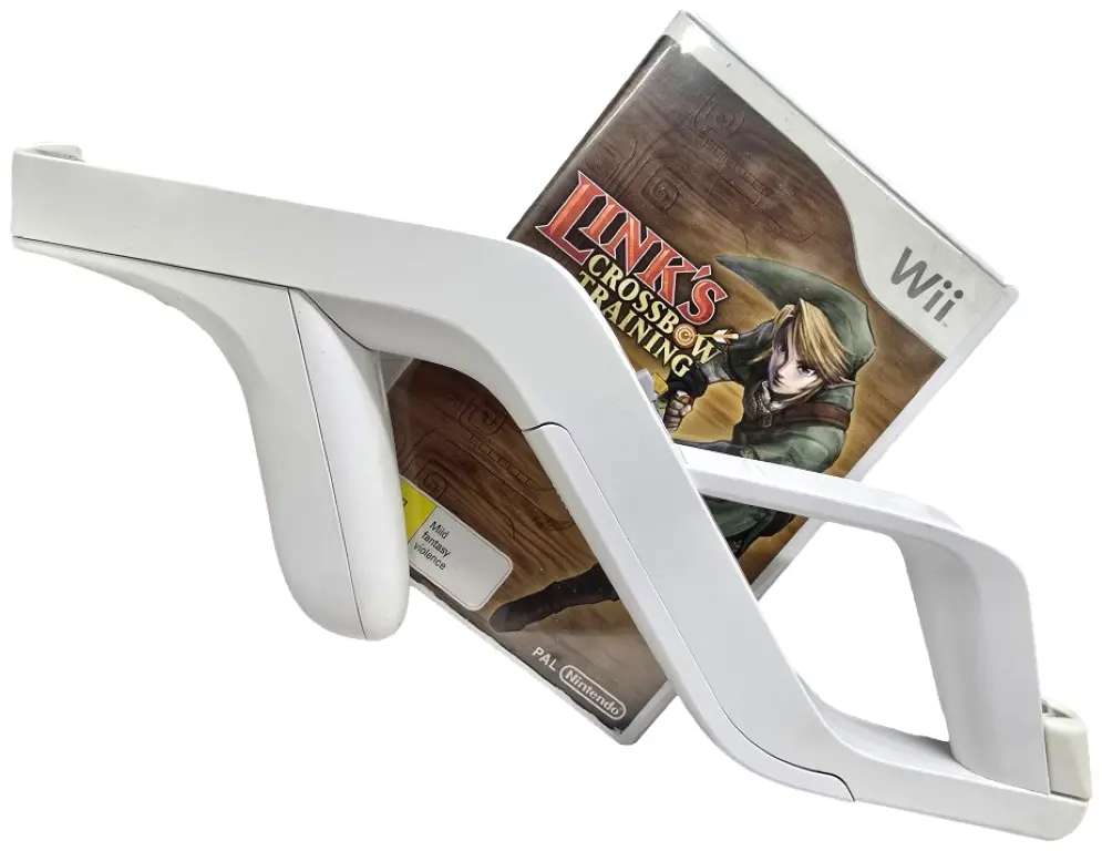 Link's Crossbow Training And Genuine Nintendo Zapper Gun Wii Pal *Complete* (Preowned) 1