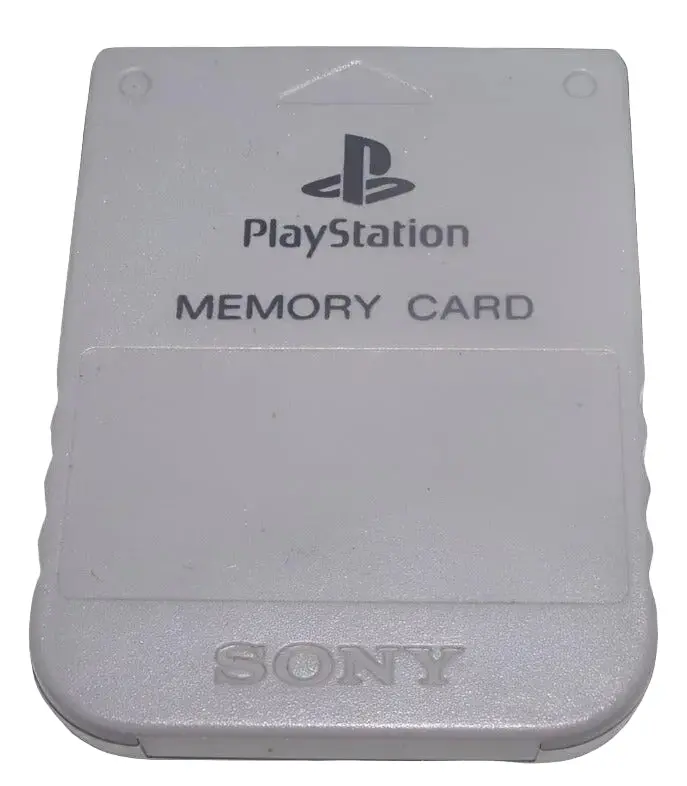 Genuine Sony Playstation 1 Memory Card 1Mb Grey Ps1 *Free Post Ntsc Pal (Preowned) 1