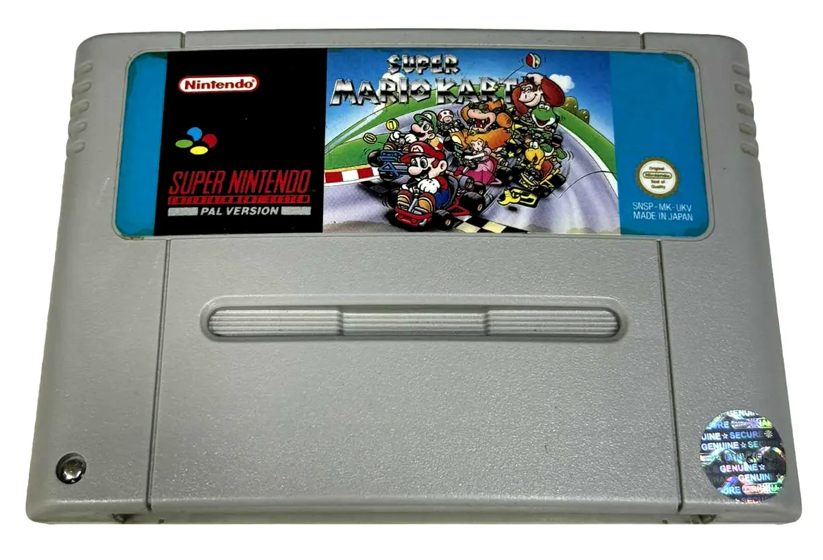 Super Mario Kart Nintendo Snes Pal *Cart Only* New Save Battery (Preowned) 1