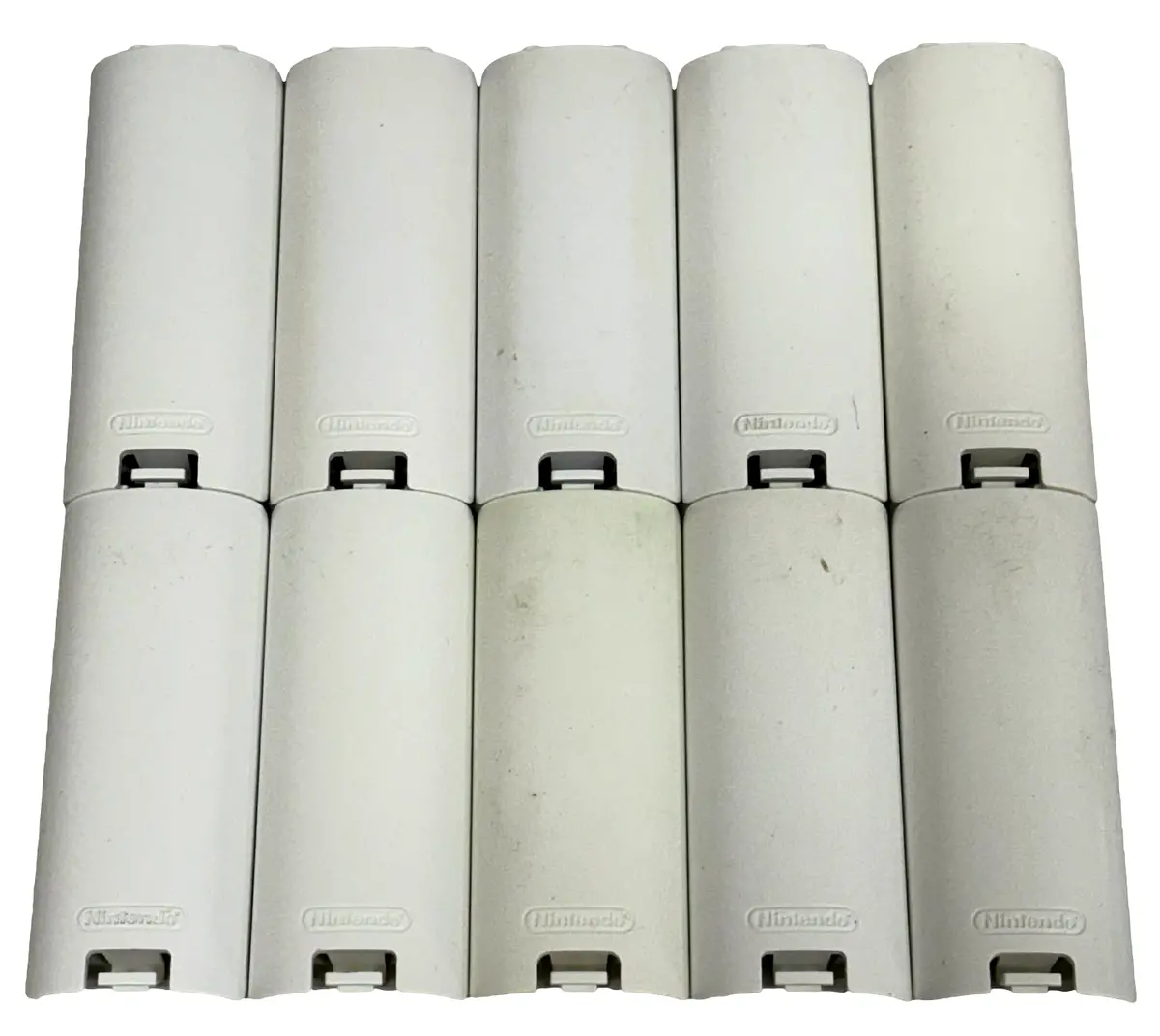10 X  White Genuine Nintendo Wii  Remote Controller Battery Cover (Preowned) 1