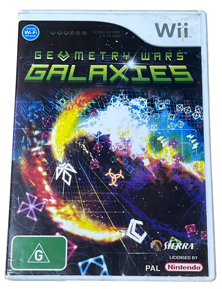 Geometry Wars Galaxies Nintendo Wii *Complete* Wii U Compatible 1