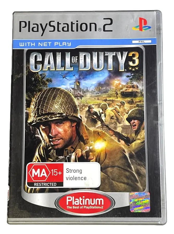 Call Of Duty 3 Ps2 (Platinum) Pal *Complete* (Preowned) 1