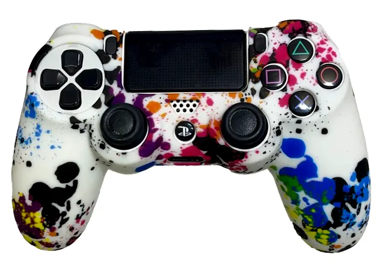Silicone Cover For Ps4 Controller Case Skin - Paint Splotch 1