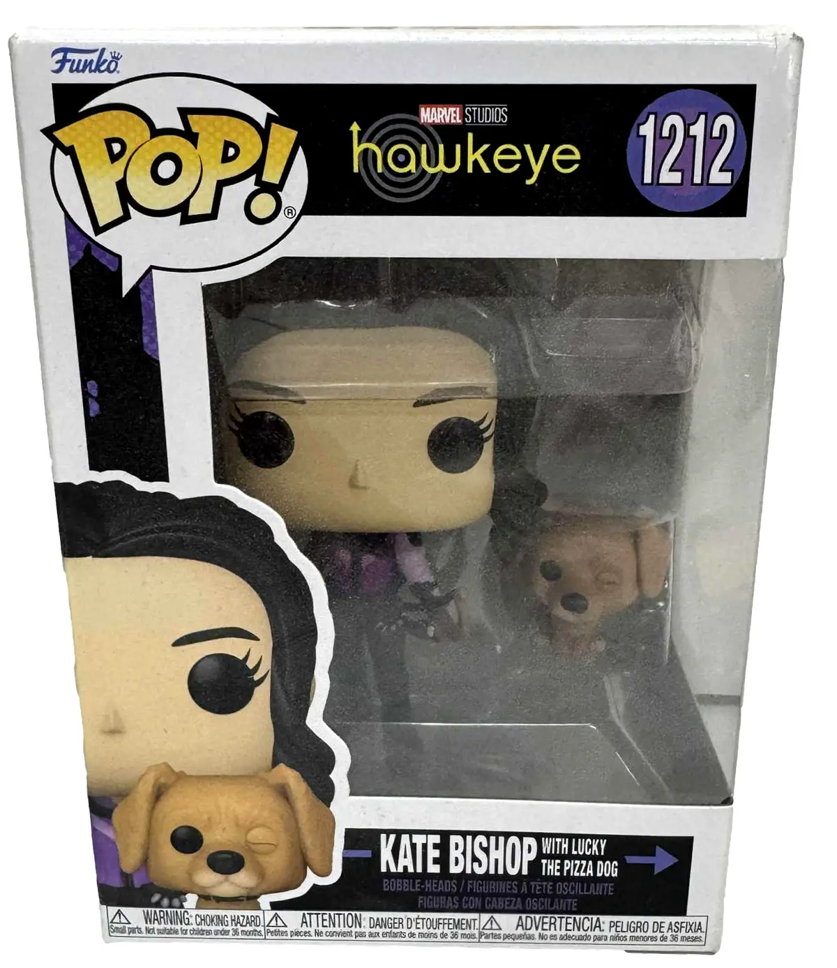 Kate Bishop With Lucky The Pizza Dog 1212 Hawkeye Funko Pop! (Preowned) 1