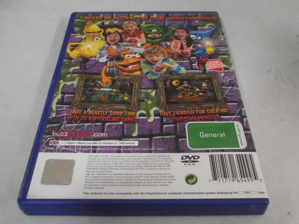 Buzz Ps2 Playstation 2 Ultimate Selection Pal Games Buzz Junior (Preowned) 9