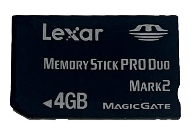 Lexar 4Gb Sony Psp Memory Stick Pro Duo Memory Card Camera Memory (Preowned) 1