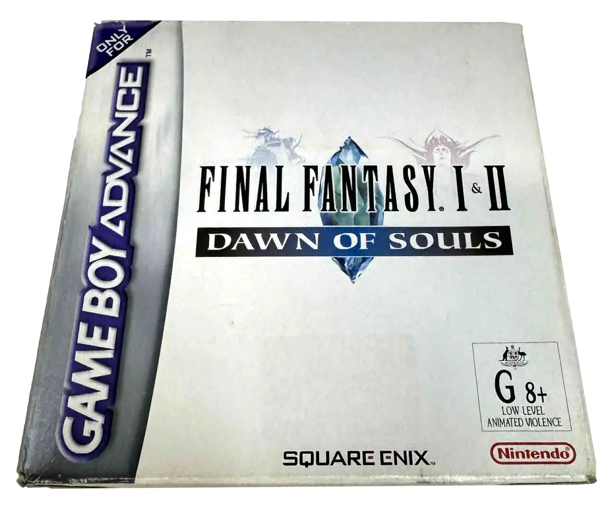 Final Fanasty I & Ii Dawn Of Souls Nintendo Gameboy Advance *Complete* Boxed (Preowned) 1