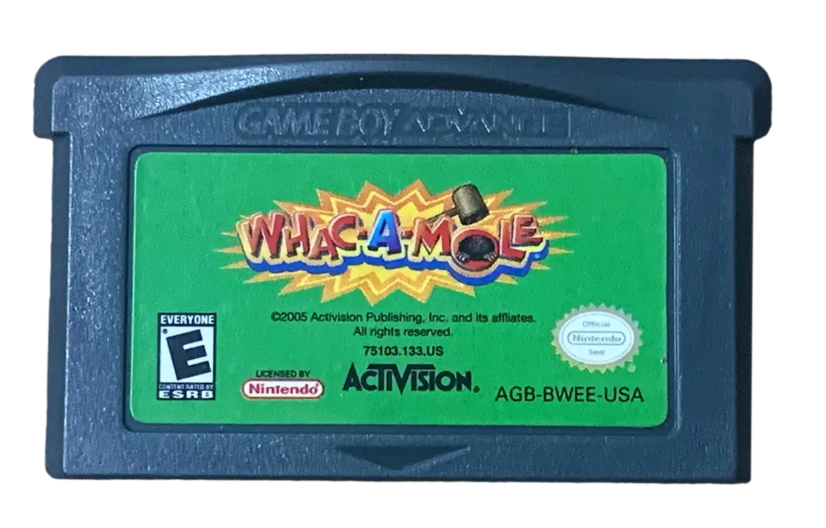Whac-A-Mole Nintendo Gameboy Advance (Cartridge Only) (Preowned) 1