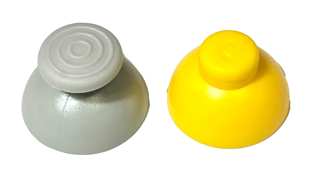 Nintendo Gamecube Controller Thumbsticks Joystick Toggles Grey & Yellow New 1