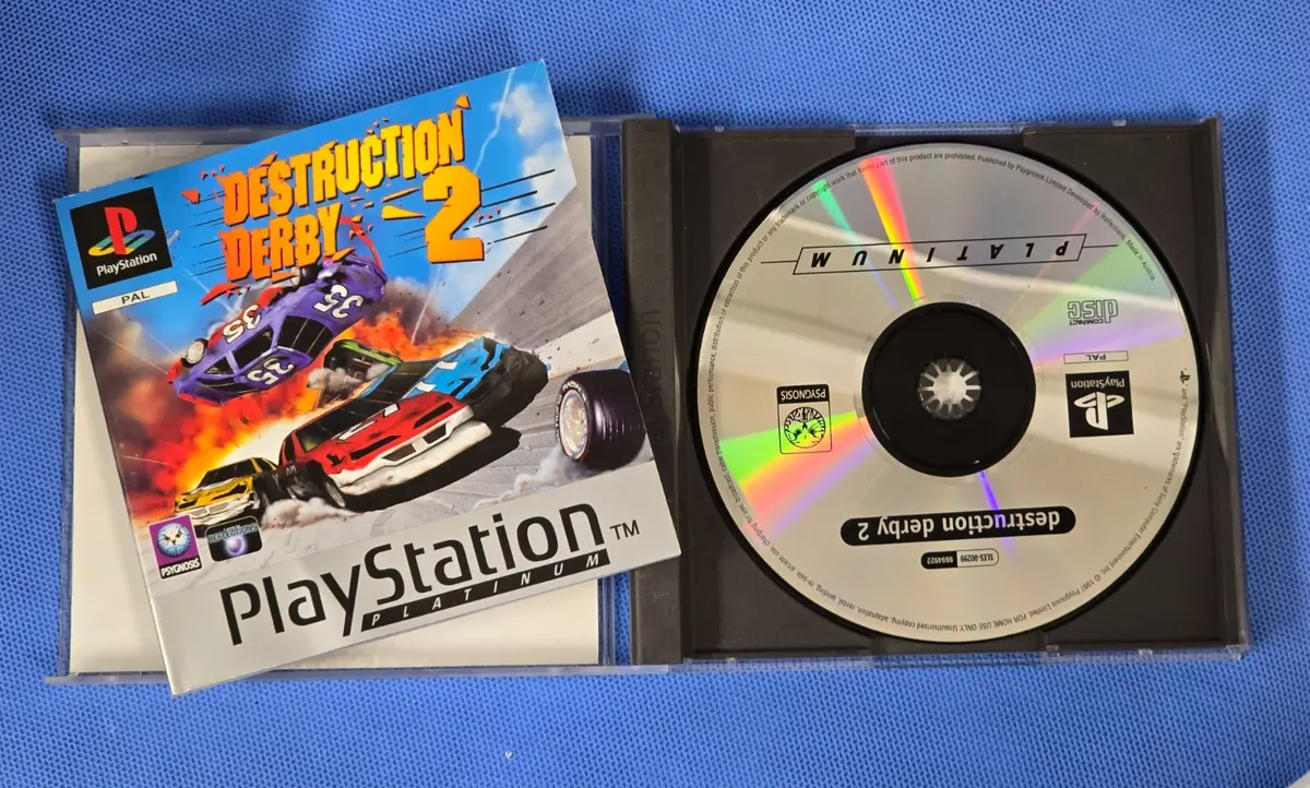 Destruction Derby 2 (Platinum) Pal Ps1 Ps2 Ps3 *Complete* Playstation (Preowned) 2