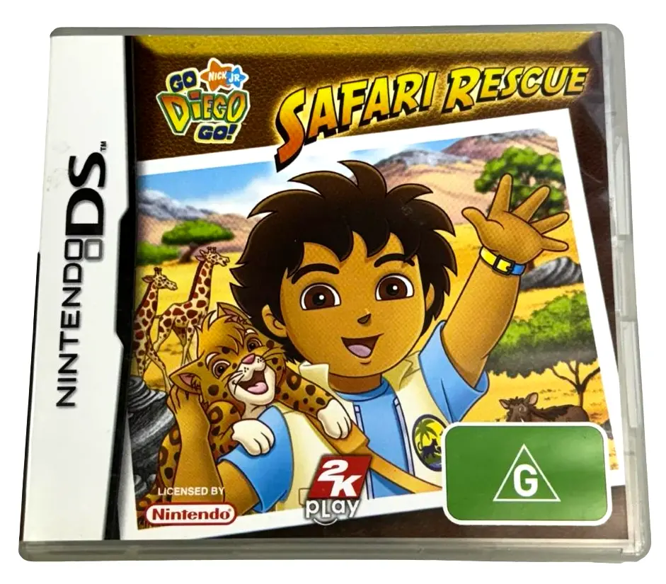Go Diego Go Safari Rescue Nintendo Ds 2Ds 3Ds Game *Complete* (Preowned) 1