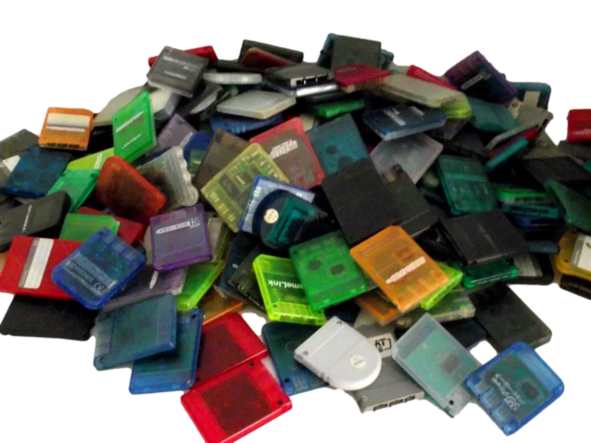 1 X Playstation 1 Ps1 Memory Card 1Mb Aftermarket Random 1