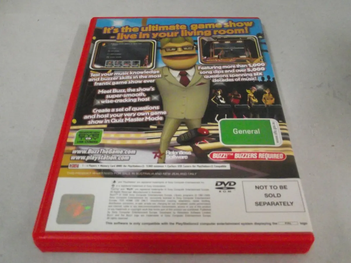 Buzz Ps2 Playstation 2 Ultimate Selection Pal Games Buzz Junior (Preowned) 2
