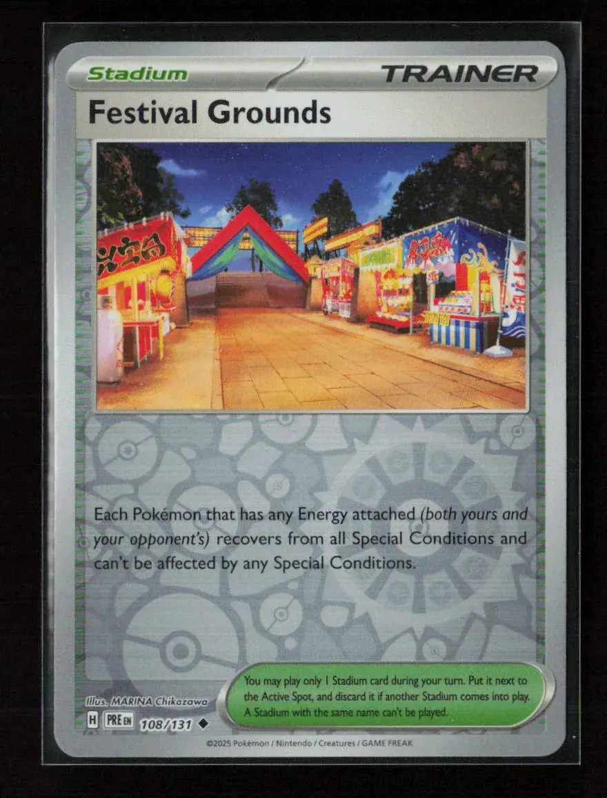 Festival Grounds Uncommon Sv: Prismatic Evolutions 108/131 Nm 1