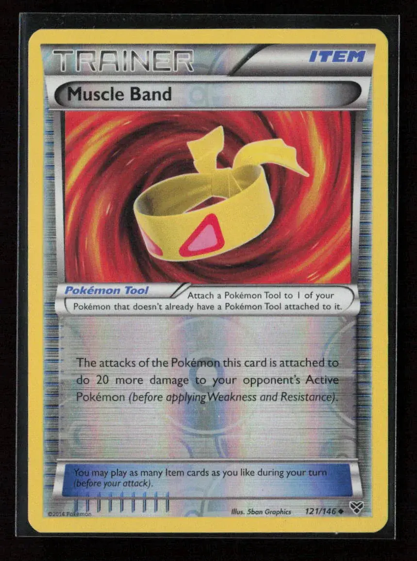 Muscle Band Uncommon Xy Base Set 121/146 Lp 1